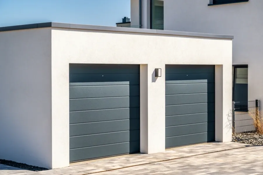 Beautiful custom garage door installed on a Huntley, IL home